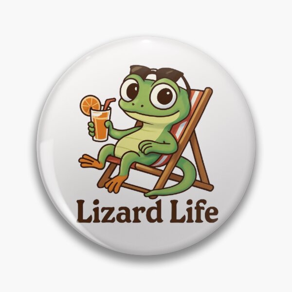 Item preview, Elio Lizard "Lizard Life" - Vacation Vibe Meme Graphic designed and sold by Amelia Design.