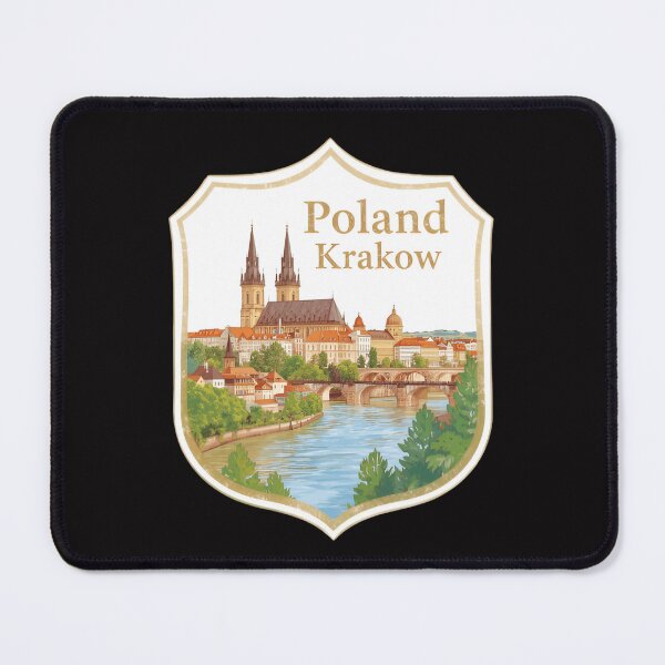 Item preview, Poland Krakow City Illustration beautiful views  designed and sold by SkeletonsDanger.