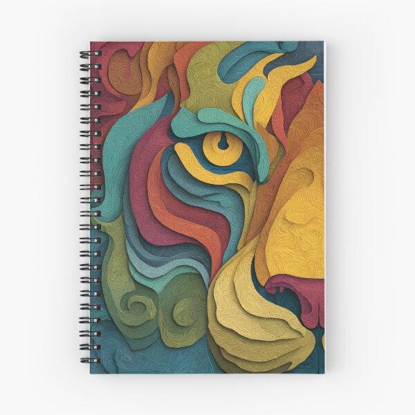 Item preview, Colorful Abstract Tiger Eye – Vibrant Animal Art designed and sold by Moss and Moon Studio.