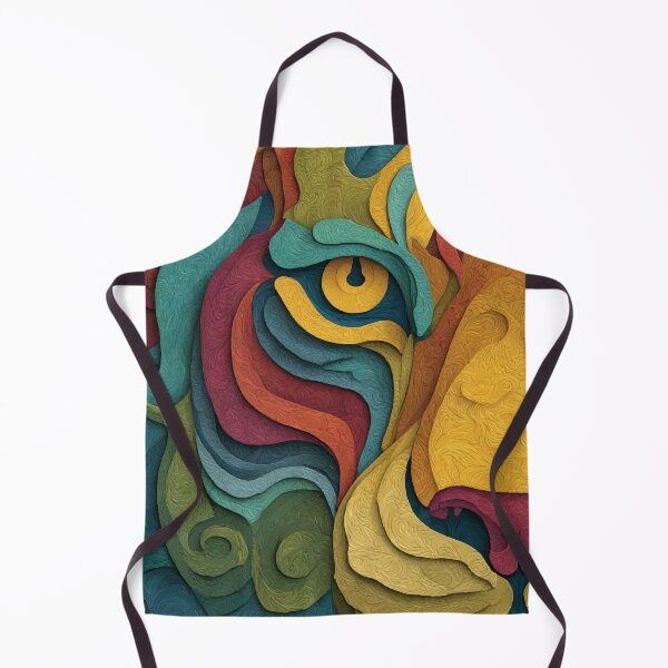 Item preview, Colorful Abstract Tiger Eye – Vibrant Animal Art designed and sold by Moss and Moon Studio.