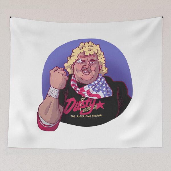 Item preview, Dusty Rhodes The American Dream Illustration designed and sold by Muscles&Mullets.