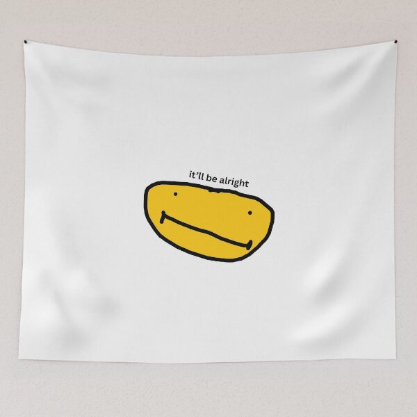 Item preview, it'll be alright smiley face meme sticker designed and sold by FrontLobe.