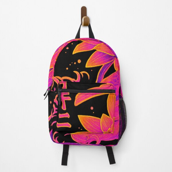 Item preview, Neon Koi – Retro Synthwave Lotus Glow designed and sold by Qopta.