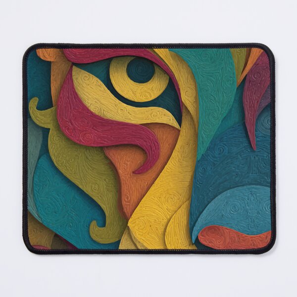 Item preview, Colorful Abstract Tiger Eye – Vibrant Animal Art designed and sold by Moss and Moon Studio.
