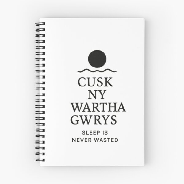Item preview, Cornish language  sleep is never wasted designed and sold by PiskieChicGifts.