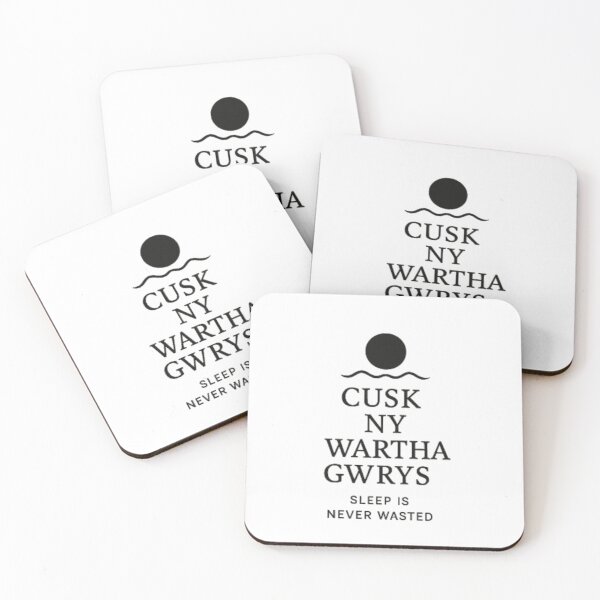 Item preview, Cornish language  sleep is never wasted designed and sold by PiskieChicGifts.