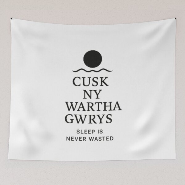 Item preview, Cornish language  sleep is never wasted designed and sold by PiskieChicGifts.