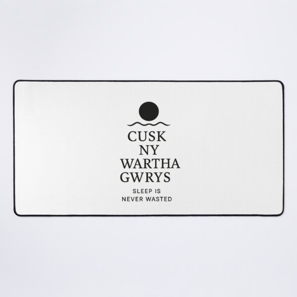 Item preview, Cornish language  sleep is never wasted designed and sold by PiskieChicGifts.