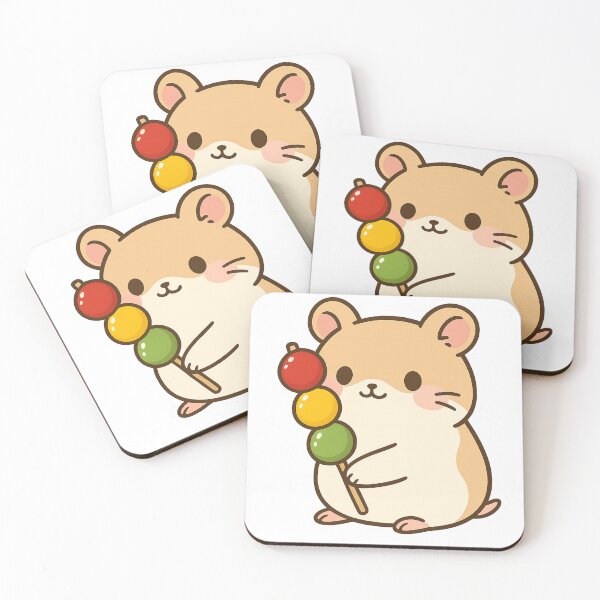 Item preview, Cute Hamster Holding Tanghulu – Kawaii Minimal Style designed and sold by Minimochi Art.
