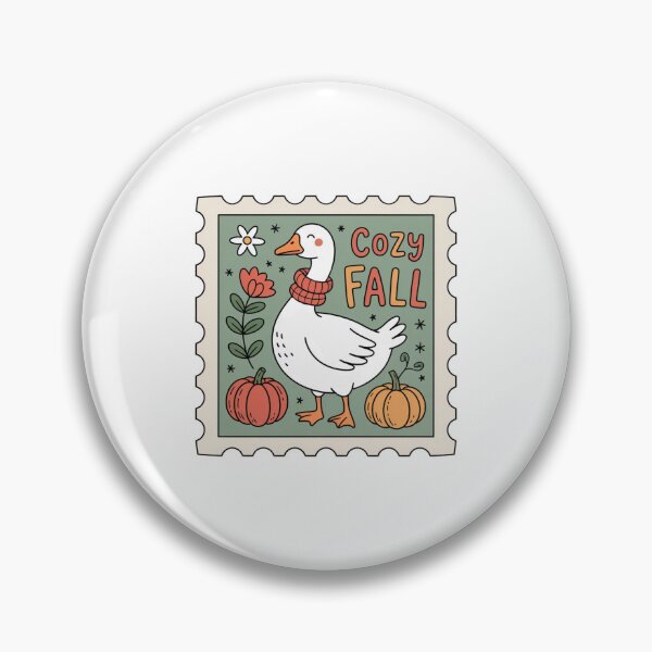 Item preview, Cozy Fall Goose – Autumn Farmhouse Design - Boho Doodle designed and sold by CanvasbyCaro.