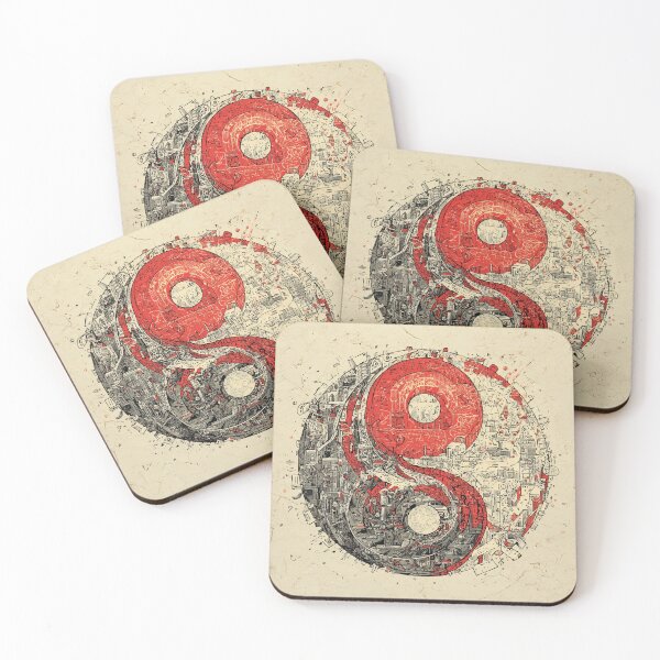 Item preview, Cyberpunk Yin-Yang – Futuristic Balance Symbol designed and sold by Moss and Moon Studio.
