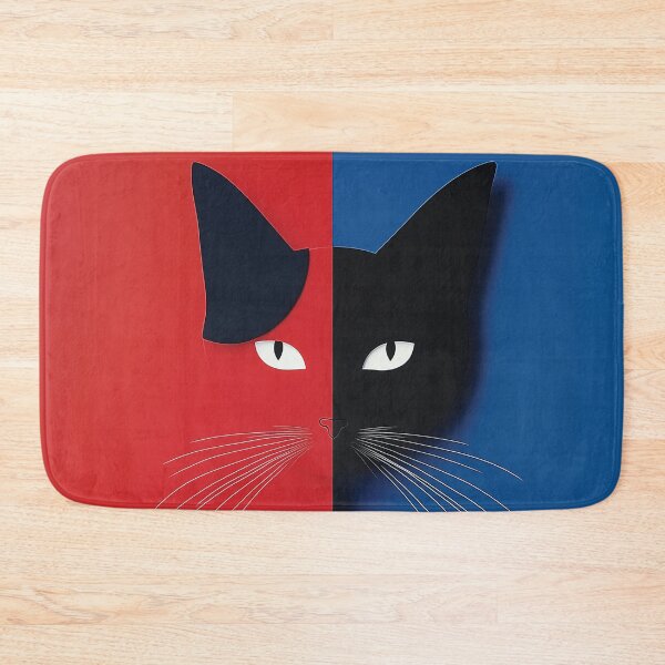 Item preview, A modern design of a cat symbolizing duality and opposition. designed and sold by HEMRO.