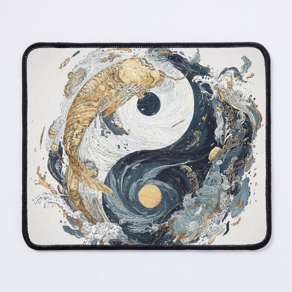 Item preview, Cyberpunk Yin-Yang – Futuristic Balance Symbol designed and sold by Moss and Moon Studio.