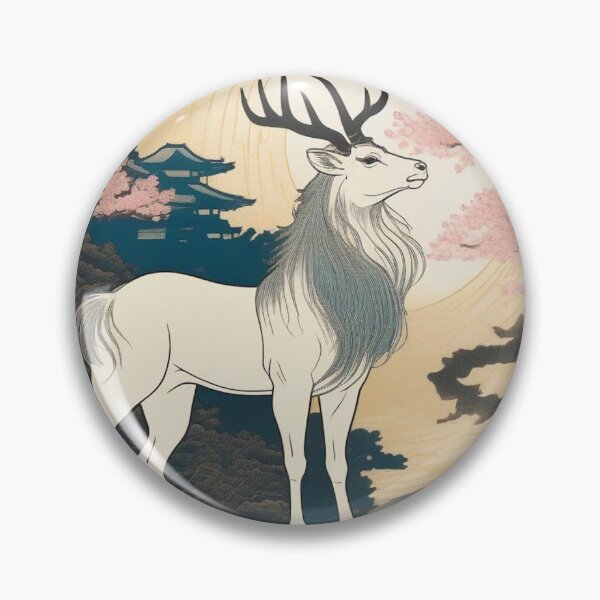 Artikelvorschau, Kirin – Mystisches japanisches Einhorn Ukiyo-e Holzschnittkunst entworfen und verkauft von Vandy Fullam.