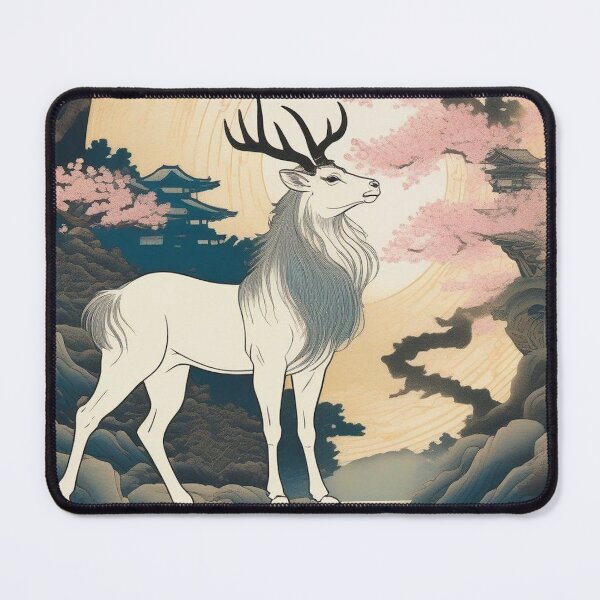Item preview, Kirin – Mystical Japanese Unicorn Ukiyo-e Woodblock Art designed and sold by Vandy Fullam.