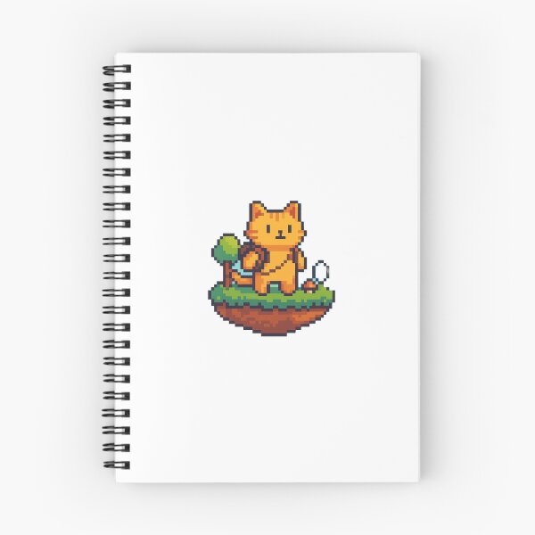 Item preview, Pixelated Cat on an Island designed and sold by Happy Essence.