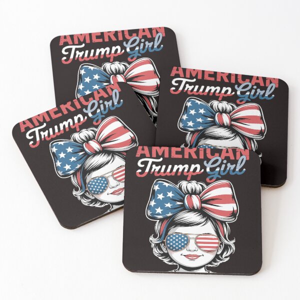 Item preview, All American Trump Girl 4th Of July Messy Bun Pro Trump 2024 designed and sold by sheenmi.