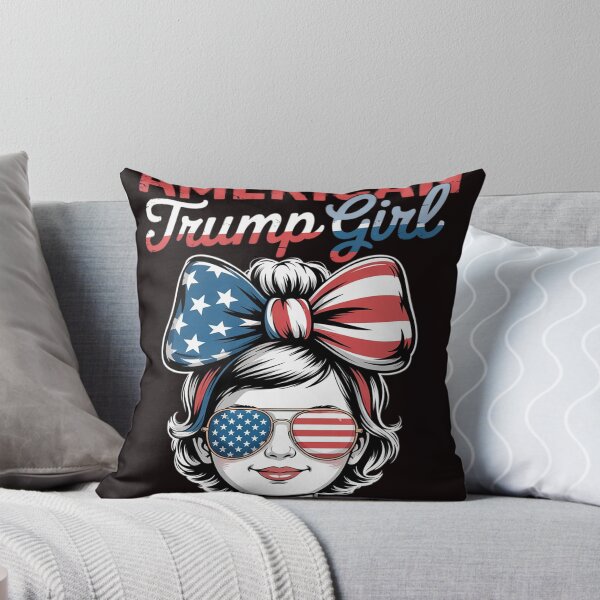 Item preview, All American Trump Girl 4th Of July Messy Bun Pro Trump 2024 designed and sold by sheenmi.
