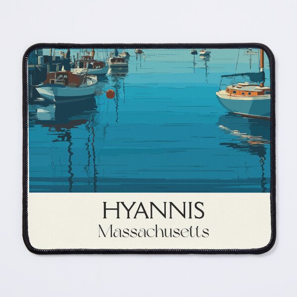 Item preview, Hyannis Massachusetts Vintage Travel Poster | Cape Cod Sailing Art designed and sold by TuncGK.