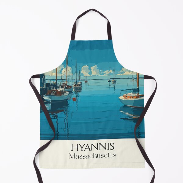 Item preview, Hyannis Massachusetts Vintage Travel Poster | Cape Cod Sailing Art designed and sold by TuncGK.