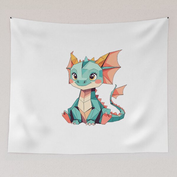 Item preview, Cute Origami Dragon #3 designed and sold by rendigart.