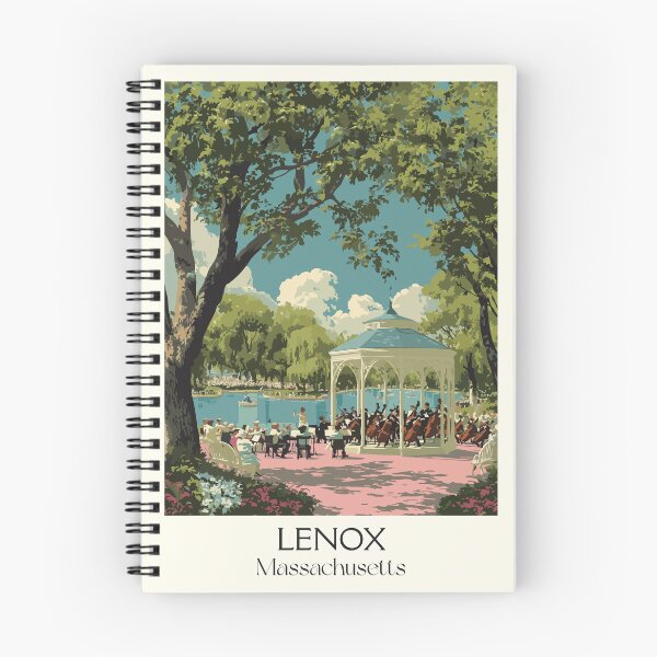 Item preview, Lenox Massachusetts Vintage Travel Poster | The Berkshires Art designed and sold by TuncGK.