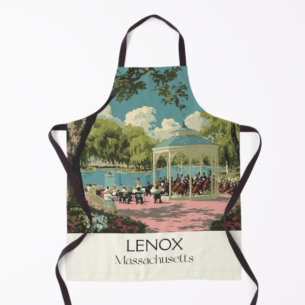 Item preview, Lenox Massachusetts Vintage Travel Poster | The Berkshires Art designed and sold by TuncGK.