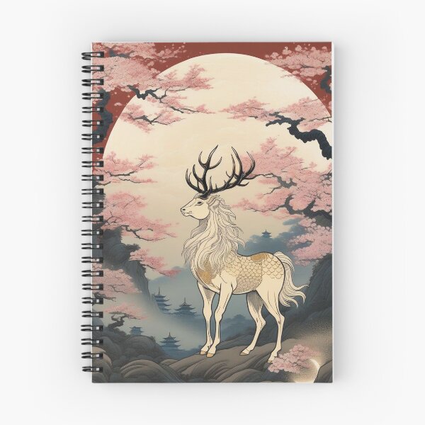 Item preview, Japanese Kirin Creature – Vintage Ukiyo-e Myth Art designed and sold by Vandy Fullam.