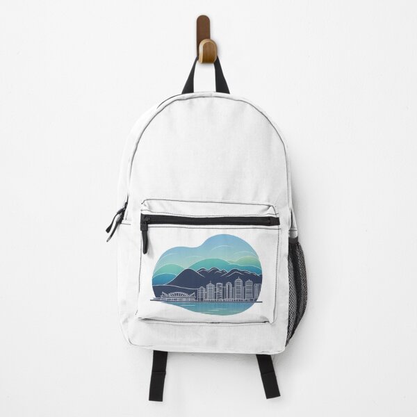 Item preview, Vancouver Skyline – Minimalist Cool Blue Travel Souvenir Design designed and sold by Paper Drip.