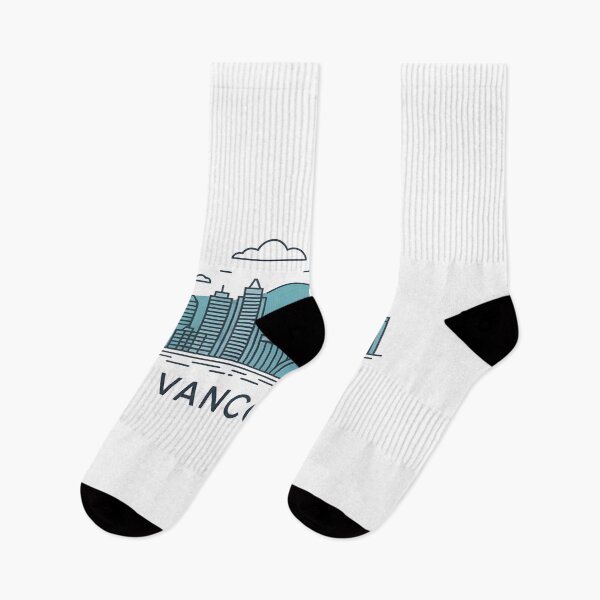 Item preview, Vancouver Skyline – Minimalist Cool Blue Travel Souvenir Design designed and sold by Paper Drip.