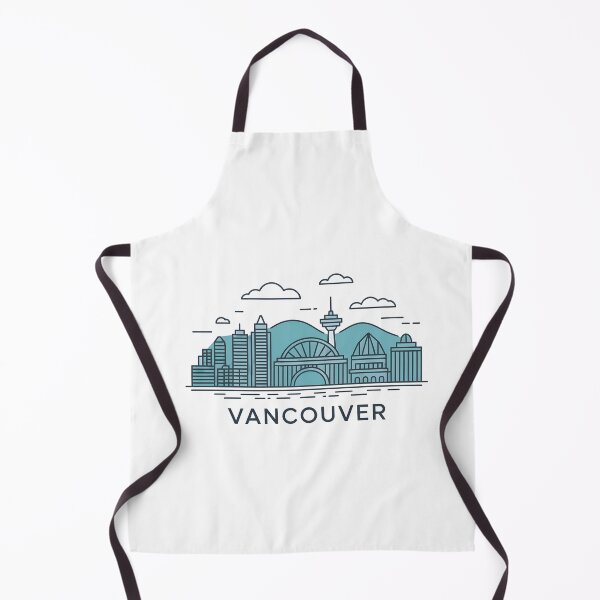 Item preview, Vancouver Skyline – Minimalist Cool Blue Travel Souvenir Design designed and sold by Paper Drip.