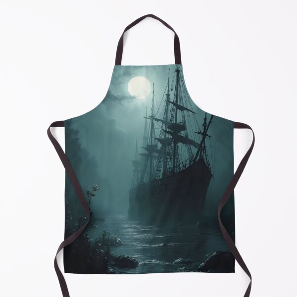 Item preview, Moonlit Phantom Ship designed and sold by oanaunciuleanu.