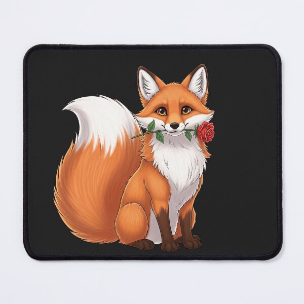 Item preview, Fox with rose designed and sold by KunoKR.