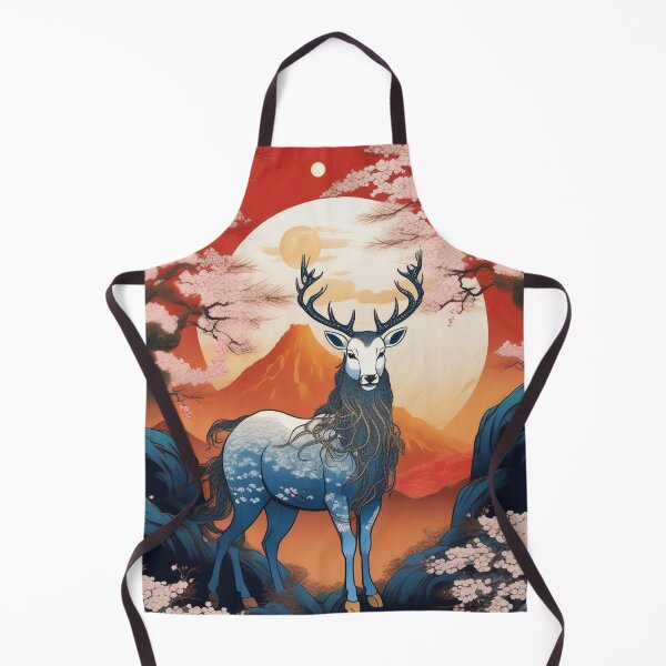 Item preview, Moonlit Kirin – Traditional Japanese Woodblock Design designed and sold by Vandy Fullam.