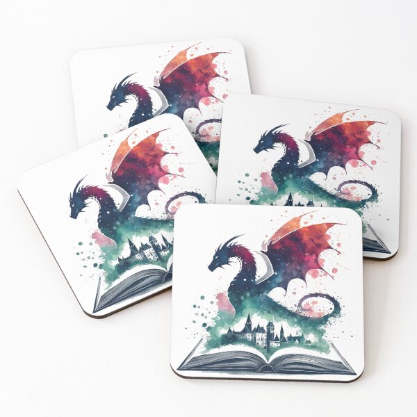 Item preview, Storyborn Dragon – Fantasy Book Illustration in Watercolor designed and sold by LuminShadowArt.