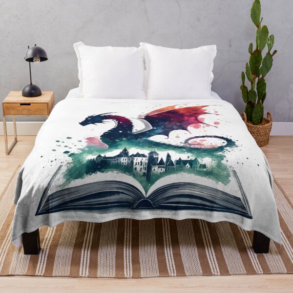 Item preview, Storyborn Dragon – Fantasy Book Illustration in Watercolor designed and sold by LuminShadowArt.
