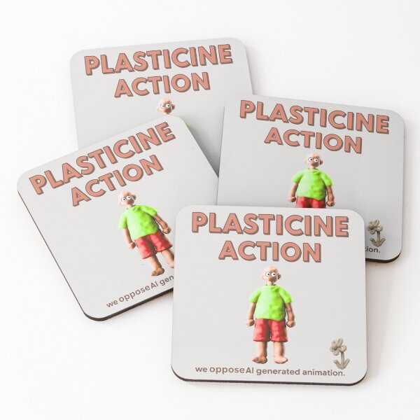 Item preview,  PLASTICINE ACTION: WE OPPOSE AI. designed and sold by adamjourney.