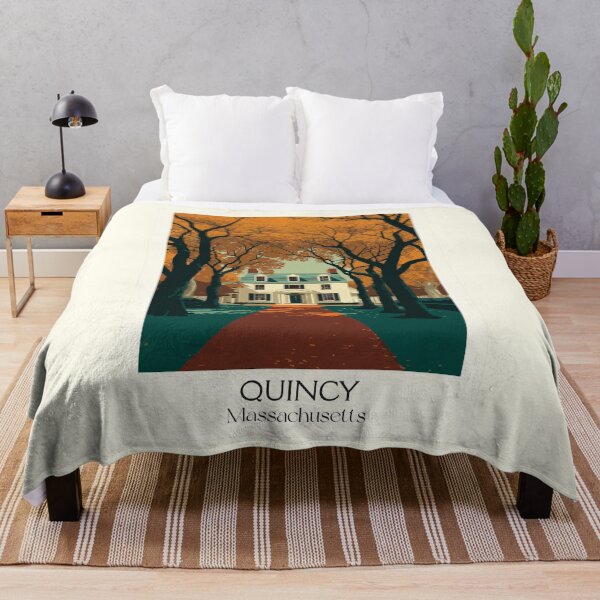 Item preview, Quincy Massachusetts Vintage Travel Poster | City of Presidents Art designed and sold by TuncGK.