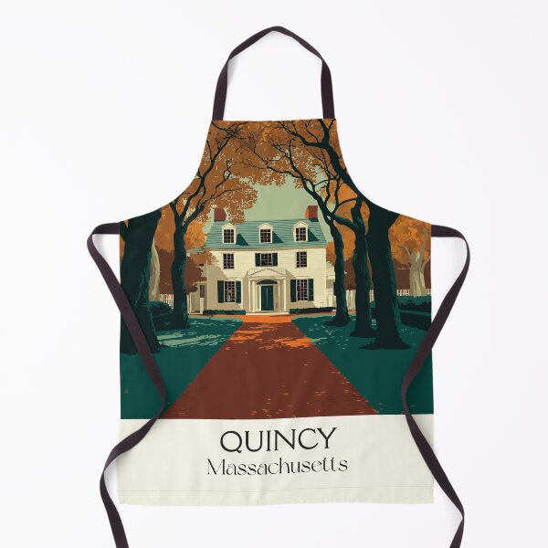 Item preview, Quincy Massachusetts Vintage Travel Poster | City of Presidents Art designed and sold by TuncGK.