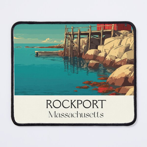 Item preview, Rockport Massachusetts Vintage Travel Poster | New England Artist Colony designed and sold by TuncGK.