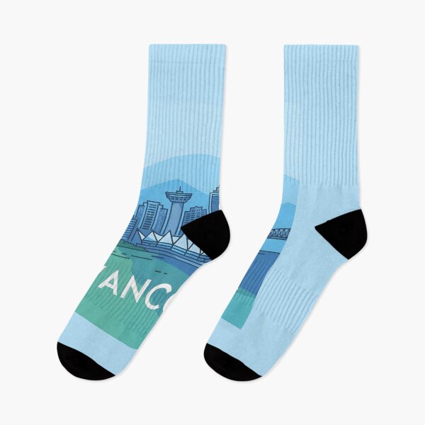 Item preview, Vancouver Skyline – Minimalist Cool Blue Travel Souvenir Design designed and sold by Paper Drip.
