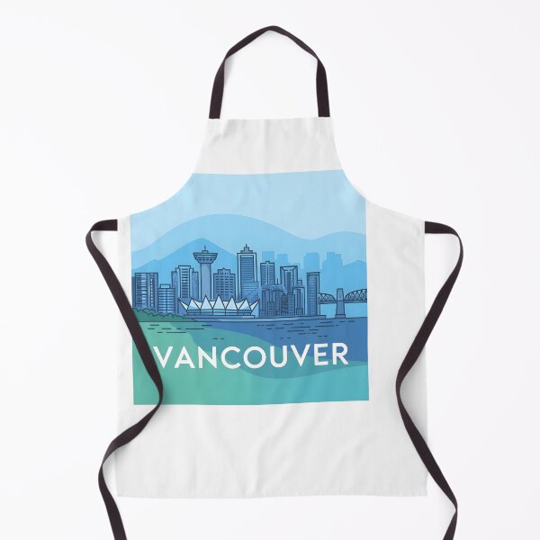 Item preview, Vancouver Skyline – Minimalist Cool Blue Travel Souvenir Design designed and sold by Paper Drip.