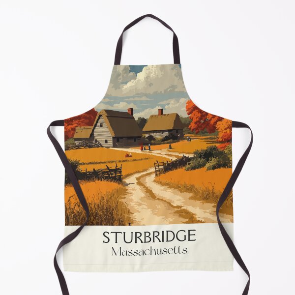 Item preview, Sturbridge Massachusetts Vintage Travel Poster | Colonial Village Art designed and sold by TuncGK.