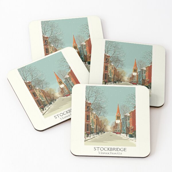 Item preview, Stockbridge Massachusetts Vintage Travel Poster | The Berkshires Art designed and sold by TuncGK.