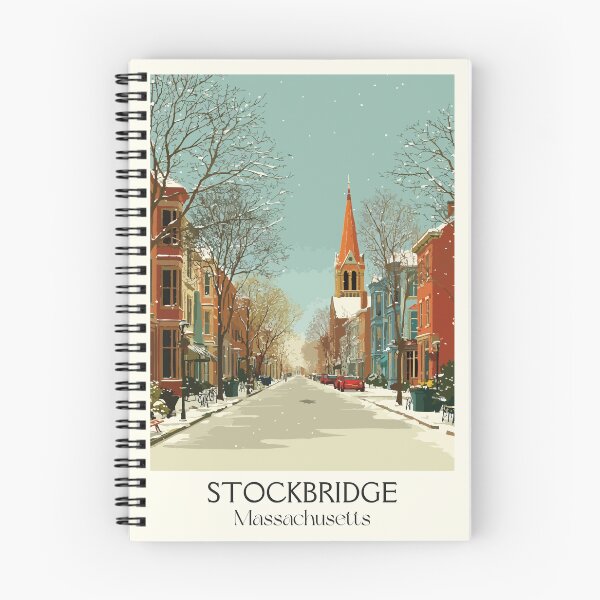 Item preview, Stockbridge Massachusetts Vintage Travel Poster | The Berkshires Art designed and sold by TuncGK.