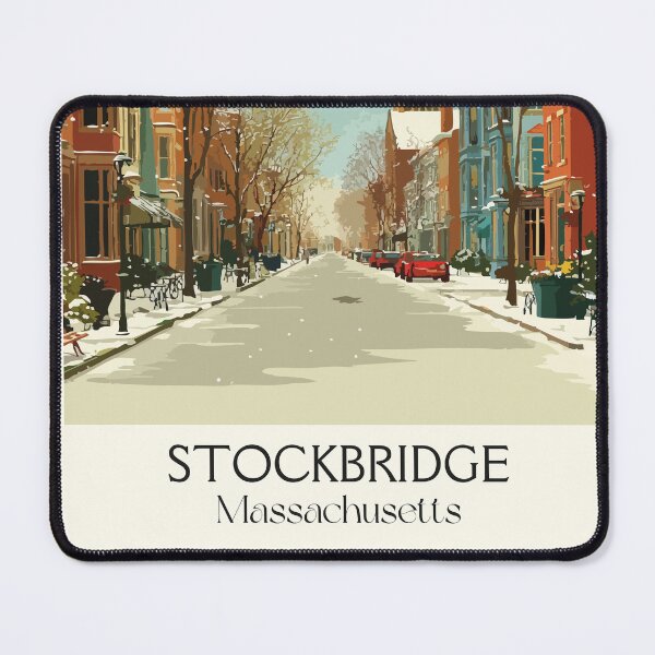 Item preview, Stockbridge Massachusetts Vintage Travel Poster | The Berkshires Art designed and sold by TuncGK.