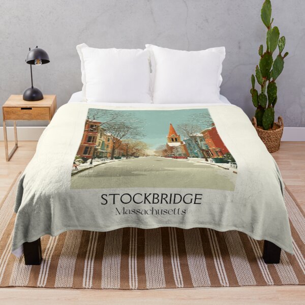 Item preview, Stockbridge Massachusetts Vintage Travel Poster | The Berkshires Art designed and sold by TuncGK.