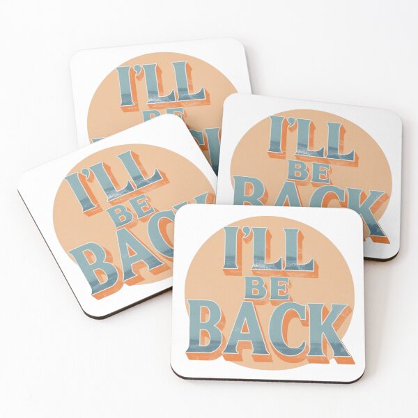 Item preview, Vintage 80s Retro "I'll Be Back" designed and sold by WovennDesigns.