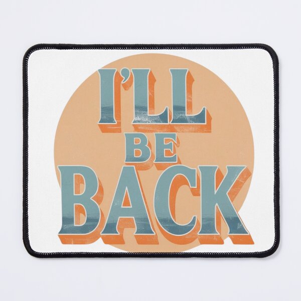 Item preview, Vintage 80s Retro "I'll Be Back" designed and sold by WovennDesigns.