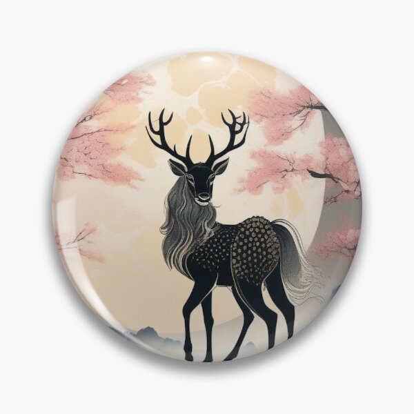 Item preview, Mythical Kirin – Retro Edo Japan Fantasy Artwork designed and sold by Vandy Fullam.